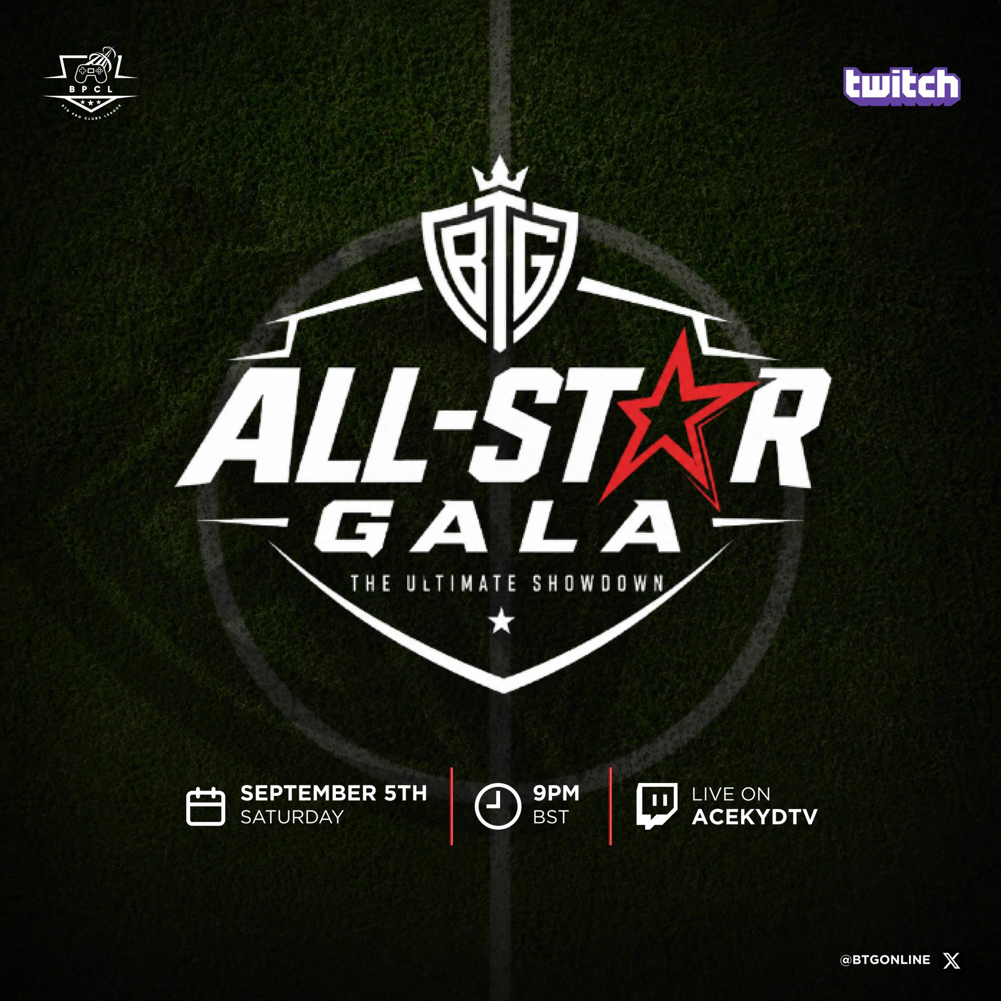 BTG All-Star Gala event poster
